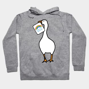 Goose with Stolen Essential Employee Rainbow Card Hoodie